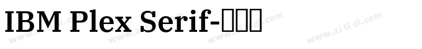 IBM Plex Serif字体转换